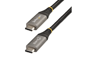 StarTech.com 1m USB C Kabel, 10Gbps, USB-IF Gecertificeerde USB-C Kabel, USB 3.1/3.2 Gen 2 Type-C Kabel, 100W (5A) Power Delivery Charging, DP Alt Mode, USB C naar C Kabel, Charge & Sync