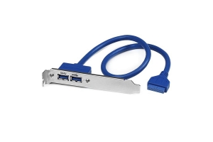 StarTech.com 2-poort USB 3.0 A Vrouwelijke Adapter Slotplaatje