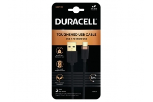 Duracell USB7013A USB-kabel Zwart
