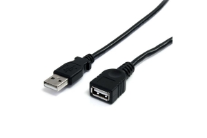 StarTech.com 3 m USB 2.0 verlengkabel A to A zwart M/F