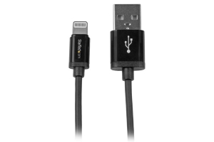 StarTech.com 1 m zwarte Apple 8-polige Lightning connector naar USB-kabel voor iPhone / iPod / iPad