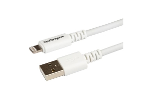 StarTech.com 3 m lange witte Apple 8-polige Lightning-connector-naar-USB-kabel voor iPhone / iPod / iPad