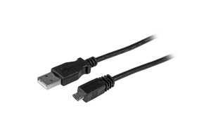 StarTech.com 6 ft USB A to MicroUSB B Cable USB-kabel 1,8 m Micro-USB B Zwart
