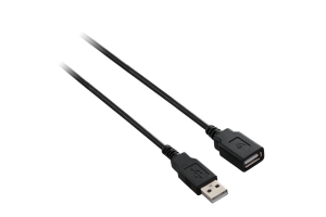 V7 V7E2USB2EXT-03M USB-kabel 3 m USB 2.0 USB A Zwart