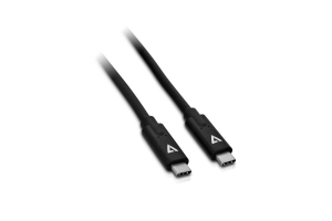 V7 V7UCC-1M-BLK-1E USB-kabel USB C Zwart