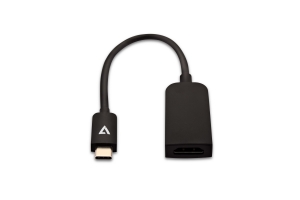 V7 V7UCHDMISL-1E video kabel adapter 0,1 m USB Type-C HDMI Type A (Standaard) Zwart