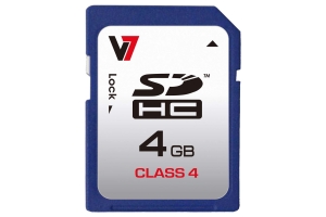 V7 VASDH4GCL4R-2E flashgeheugen 4 GB SDHC Klasse 4
