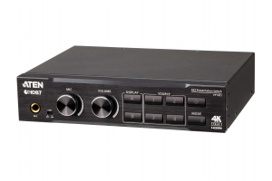 ATEN 4 x 2 True 4K Matrix Switch voor presentaties met schalen, DSP en HDBaseT-Lite