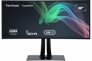 Viewsonic VP3881A computer monitor 96,5 cm (38") 3840 x 1600 Pixels Quad HD+ LED Zwart