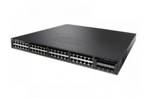 Cisco Catalyst WS-C3650-48FS-S netwerk-switch Managed L3 Gigabit Ethernet (10/100/1000) Power over Ethernet (PoE) 1U Zwart