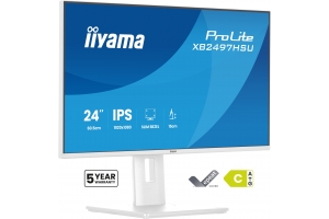 iiyama ProLite XB2497HSU-W1 computer monitor 60,5 cm (23.8") 1920 x 1080 Pixels Full HD LED Wit