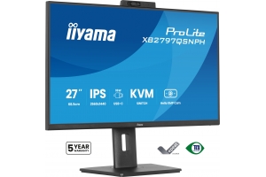 iiyama ProLite XB2797QSNPH-B1 27IN IPS LCD 4MS 2560X1440 350CD/M2 HDMI/DP/USB 2 computer monitor 68,6 cm (27") 2560 x 1440 Pixels Quad HD Zwart