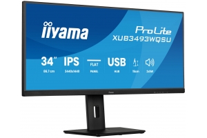 iiyama ProLite XUB3493WQSU-B6 computer monitor 86,4 cm (34") 3440 x 1440 Pixels UltraWide Quad HD LED Zwart
