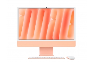Apple iMac Apple M M4 59,7 cm (23.5") 4480 x 2520 Pixels Alles-in-één-pc 24 GB 256 GB SSD macOS Sequoia Wi-Fi 6E (802.11ax) Oranje