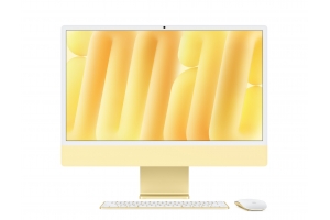 Apple iMac Apple M M4 59,7 cm (23.5") 4480 x 2520 Pixels Alles-in-één-pc 32 GB 2 TB SSD macOS Sequoia Wi-Fi 6E (802.11ax) Geel