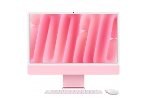 Apple iMac Apple M M4 59,7 cm (23.5") 4480 x 2520 Pixels Alles-in-één-pc 24 GB 2 TB SSD macOS Sequoia Wi-Fi 6E (802.11ax) Roze